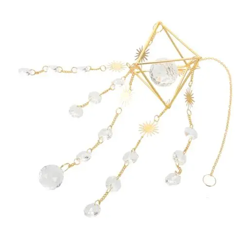 Produktbild: HOMSFOU Kristall- Home-lampen- Partylampe Zum Aufhängen Hochzeit Hängende Kristalldekoration Jubiläumsdekoration Romantisch Hängendes Kristalldekor Weißer Kristall