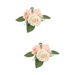 Produktbild: HOMSFOU Kuchen Verzieren 2 Stück dekorationsblumen Essbare Blumen Für dekoration Hochzeit Cupcake-Topper Brauner Fondant Cupcake-Blumenaufsätze tischdekoration Rosendekor