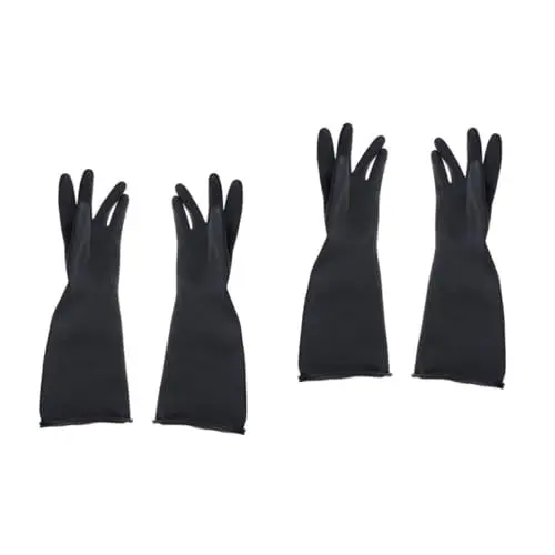 Produktbild: HOMSFOU Latex Handschuhe 2st Handschuhe Küchenhandschuh Latexhandschuh Verlängern Golf Arbeit Latex-Gartenhandschuhe