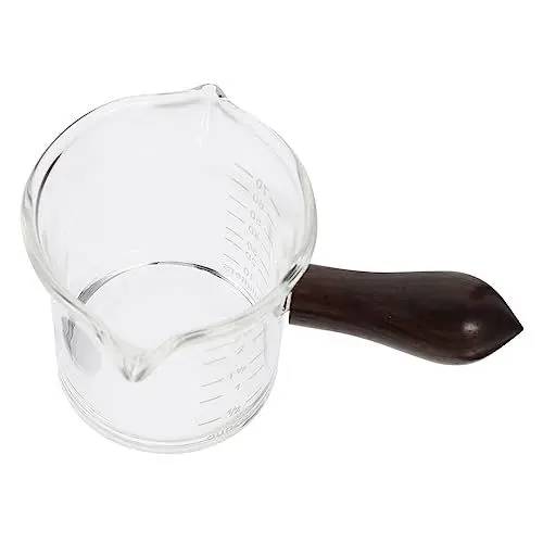 Produktbild: HOMSFOU Messbecher Für Kaffeemilch Latte-schaumkrug Cappuccino-maschine Krug Mini-messbecher Milchaufschäumkännchen Milchdampfkrug Mischkrug Espresso-dampfkrug Glas Kaffeetasse