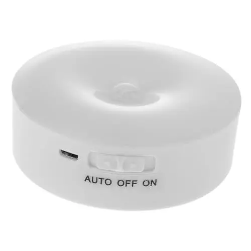 Produktbild: HOMSFOU Nachtlicht Sensorlicht Wandleuchten Treppenlichter Batteriebetriebenes Licht led sensor light led sensorleuchte Kinderzimmer LED-Licht Schlafzimmer Nachttisch Nachtlampe Abs Weiß