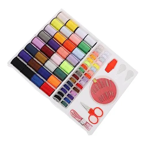 Produktbild: HOMSFOU Nähset für Zuhause Tragbares Nähzubehör mit Nadeln und Fäden Set für Erwachsene und Anfänger für Diy Projekte und Notfälle Praktische Nähwerkzeuge für Kleidung und Handarbeiten