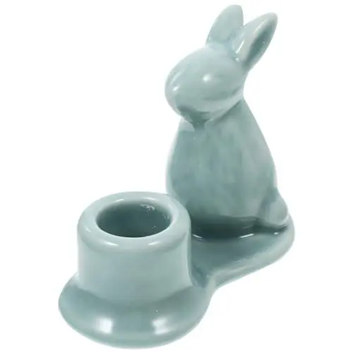 Produktbild: HOMSFOU Osterhasen-Kerzenhalter Aus Keramik Hasenfiguren Teelichthalter Kegelförmiger Kerzenhalter Für Die Tischdekoration Zu Ostern Zu Hause