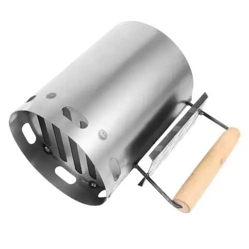 Produktbild: HOMSFOU Outdoor-Kochwerkzeug Kaminanzünderkorb Outdoor-Kochkamin-Anzünder Outdoor-Kaminanzünder Grillkamin Grill-Zündfass Grillkamin Holzfeuereimer Holzkohle