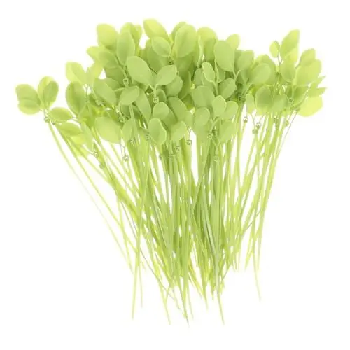 Produktbild: HOMSFOU Plastikbinder 100 Stk Simulierte Blattbindung Garten-Nylon-Krawatten Kabelbinder Kunststoff reißverschluss Kabelbinder strapazierfähig Kabelbinder aus Nylon Pflanze binden Blätter