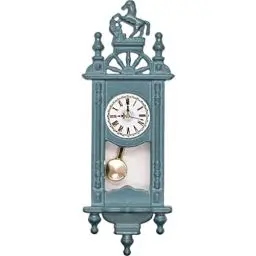 Produktbild: HOMSFOU Puppenhausuhr Im Maßstab 1:12 Vintage-Puppenhaus-Standuhr Standuhr Aus Holz Puppenhausmöbel Spielzeug Foto-Requisiten Für Puppenhaus-Zubehör