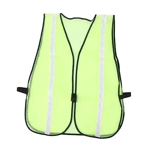 Produktbild: HOMSFOU Reflektierende Westen hohe Sichtbarkeit Outdoor-Weste gut sichtbare Kleidung Herrenweste Muskelshirt Tanktops Weste für den Notfall Warnweste eng anliegend Sicherheitskleidung Netz