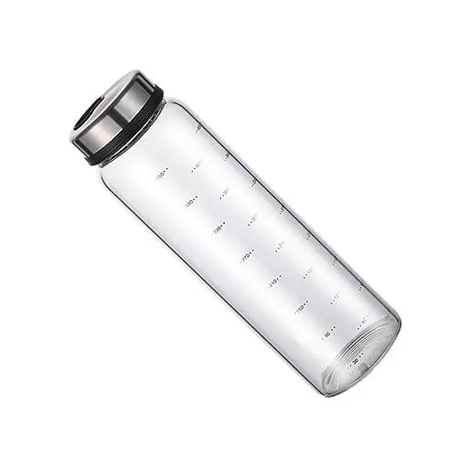 Produktbild: HOMSFOU Salz- Und Pfeffermühlen Gewürzbeh?lter Aus Gewürzflasche Leere Gewürzdosen Gewürz-shaker-flasche Gewürzgläser Pfefferschale Salzstreuer Weiß Glas Rotieren