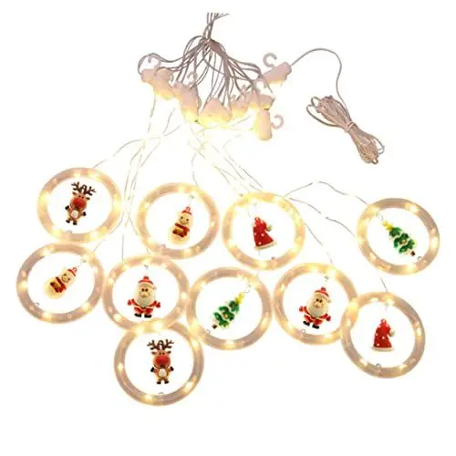 Produktbild: HOMSFOU Weihnachtsdeko Led Innen Schnur Weihnachtslichterkette Weihnachtsdeko Plastik Dekorative Gegenstände Led Weihnachtslampe