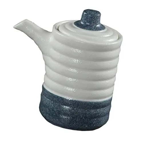 Produktbild: HOMSFOU Sojasauce Und Essigtopf Ölspender Cruet Olivenölgefäß Aus Keramik Ausgießer Für Ölflaschen Aus Keramik Speiseölspender Essig-spenderflasche Dekanter Für Olivenöl Mit Deckel Karaffe