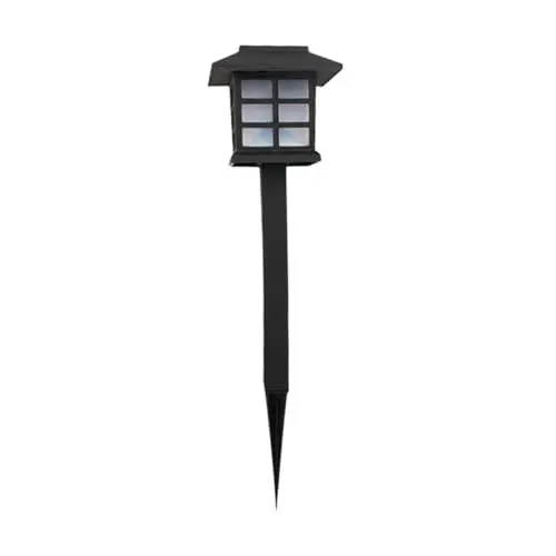 Produktbild: HOMSFOU Solar Gartenlichter LED für Außen Wasserdichte Solarlampe mit Weißem Licht für Rasen Terrasse und Energieeffiziente Solarleuchten mit Einfacher Installation