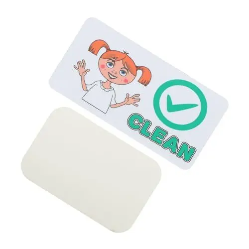 Produktbild: HOMSFOU Spülmaschinen-reinigungsetikett Küchengeschirrspüler-kühlschrankmagnet Spülmaschine Sauberer Schmutziger Magnet Magnetbuchstaben Für Den Kühlschrank Magnetisch PVC Waschmaschine