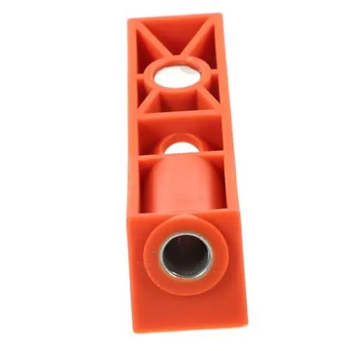 Produktbild: HOMSFOU Stempel-Locator Holzbohrhilfe Lochpositionierer Lochbohrhilfe Holzverbindungswerkzeug für DIY-Projekte Bohranleitung Holzbearbeitungswerkzeuge und Zubehör Bohrlehre Plastik Orange