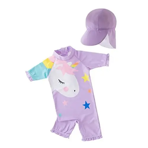 Produktbild: HOMSFOU Strandtuch Schwimmshirt Für Kinder Ein Badeanzug Einteiliger Badeanzug Kinder Badeanzüge Kinder Badeanzüge Kinder Bademode Mädchen Bikini Ein Stück