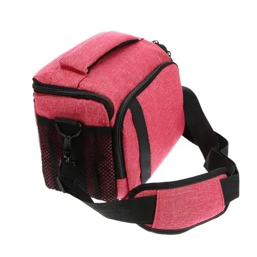 Produktbild: HOMSFOU Tasche für Digitalkameras fototaschen Camera Bag Kameratasche mit Stoßdämpfung Kameratasche klein Kamera Handtasche Spiegelreflex Kamera Tasche Schultertasche 750d Rosa