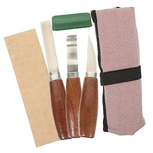 Produktbild: HOMSFOU Teiliges Holzschnitzwerkzeug Set Ergonomische Handbeitel für Präzise Holzschnitzerei Langlebige Klingen Komfortabler Griff für Diy Projekte und Handwerksliebhaber