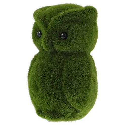 Produktbild: HOMSFOU Tierische Dekorative Ornamente Künstliches Moos Konserviertes Waldmoos Unregelmäßiges Grünes Moos Garten Moossteine Beflockte Tierfiguren Kind Natürlich Kunsthandwerk Poly-Drache