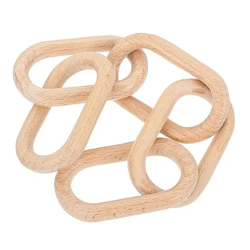 Produktbild: HOMSFOU Wohnkultur 2 Stück DIY Modern: Kette Einfach Ah? Basit Abgestuft Machen Büro Elegant Holz Wohnen Dekorativ Wand Zuhause – Handwerk Ev As?L? Liefert Verbindungsraumverzierung im
