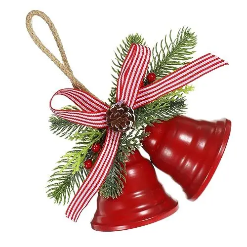 Produktbild: HOMSFOU Wohnkultur Retro- Heimdekoration Verzierungen Im Weihnachtsstil Dekorative Glocke DIY-Glocke Weihnachtsbaumglocke Die Glocke Die An Der Tür Hängt Weihnachtsdekorationen