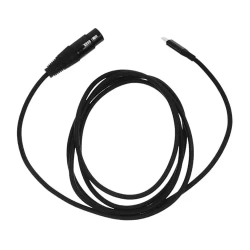 Produktbild: HOMSFOU Computer-audio-adapterkabel Typ-c Zum Mikrofonkabel Universal-laptop-audiokabel Audio-anschlusskabel Länge Schwarzer Adapter