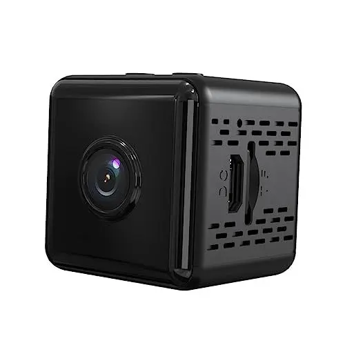 Produktbild: HOMSFOU ferngesteuerte Kamera kabellos Indoor-Kamera System WLAN nachtsichtkamera Night Vision Camera Video überwacht moitor kameratasche Minikamera drahtlose Kamera Abs Black