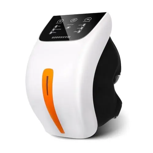 Produktbild: HOMSFOU kniemassage knee relief beheizbare Kniebandagen beheizte Kniestütze mit Massage beheizte Kniestütze Hyperthermie Knieschützer Massagegerät Netz