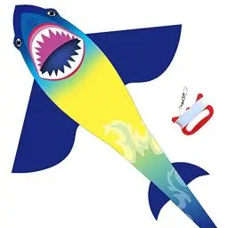 Produktbild: HONBO Shark Kite Drachen Flugdrachen, Easy Flyer Regenbogendrachen Bastelset für Erwachsene Leichtes Fliegen im Freien bei starkem