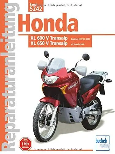 Produktbild: Honda XL 600 V TransalpBj 1997-2000 / XL 650 V Transalp ab Bj 2000: Baujahre 1997 bis 2000 bzw. ab 2000 (Reparaturanleitungen)