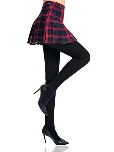 Produktbild: HONENNA Damen Control Top Hochelastische Weiche Blickdichte Strumpfhose, 1 Paar Schwarz 2XL-4XL
