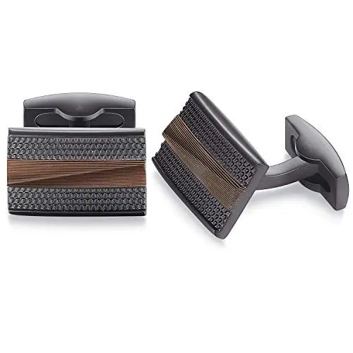 Produktbild: Honey Bear Herren Hochzeit Manschettenknöpfe Cufflinks Edelstahl Manschettenknopf (Braun)
