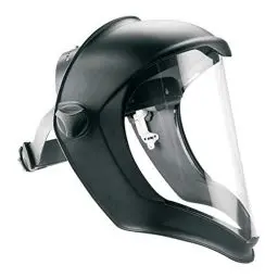 Produktbild: Honeywell 1011624 Bionischer Gesichtsschutz mit kratzfester/Fogban-beschichteter transparenter Polycarbonat-Linse, dielektrisches Design, bequeme Passform mit Brille und Atemschutzmaske (1 Stück)