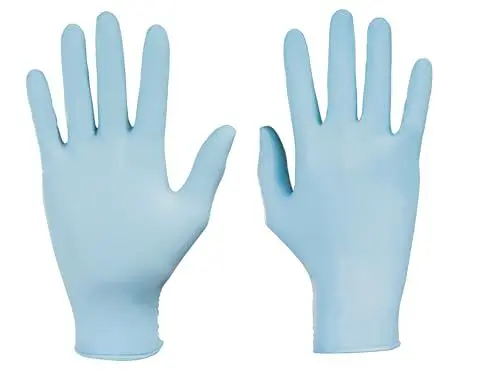 Produktbild: Honeywell KCL Dermatril® 740 Einweghandschuhe für Beidhänder, Nitril, wasserdicht, puderfrei, geeignet für die Lebensmittel-/Pharmaindustrie, Blau, Größe 10, 074010081C (SCHACHTEL mit 100 Stück)