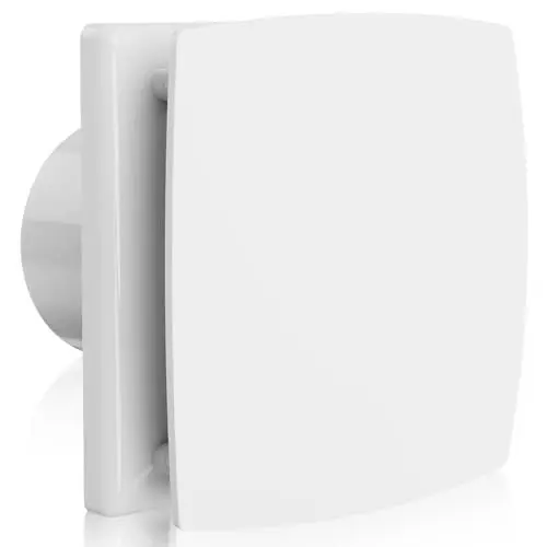 Produktbild: Hon&Guan 100 mm Badlüfter 95 m³/h Abluftventilator Leiser Betrieb, IP44 Effizienter Feuchtigkeit Wasserdichter Wandventilator für Dusche, Decke Wand im Badzimmer, Schlafzimmer, Loftfenster, Küche Weiß