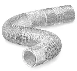 Produktbild: Hon&Guan 150mm Abluftschlauch Alu Flex-Schlauch mit 2 Edelstahl Schlauchschelle, Flexibel Hitzebeständiger Alurohr Länge 2m für Abzugshaube, Klimaanlage, Trockner, Rohrventilator (6inch, Silber)