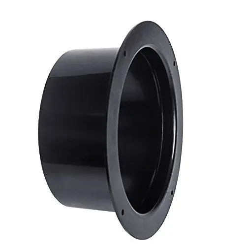 Produktbild: Hon&Guan ø 100mm Aufschweißflansch 4 Inch Lüftungsrohr schwarz, ABS Wandflansch Verbinder für Lüftungsrohr Luftführung Anschluss Abluftventilator Klimaanlage Trockner