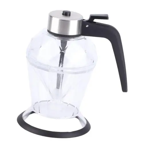 Produktbild: Honigglas, Honigspender, Honigtopf, 200 Ml, Transparent, Pressglas, Honigschöpflöffel, Hand-Ölspender für Sojasauce, Sirup, Honig, Öl, Essig