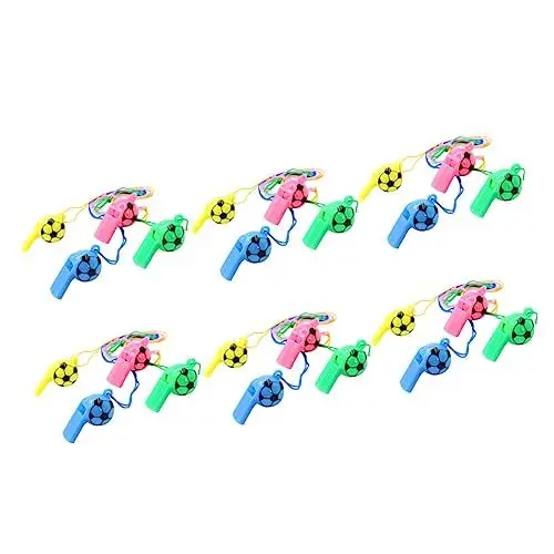 Produktbild: HONMEET 24er Kinder-sportpfeifen-set Schiedsrichterpfeife Aus Kunststoff Party-spielzeug Für Kinder Trainingspfeife Für Haustiere Füllmaterial Für Partytüten