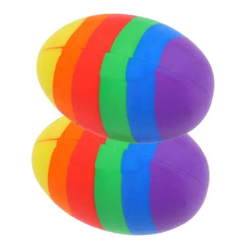 Produktbild: HONMEET 2 Stück Ostereier Radierstifte Für Kleine Radiergummis Fehlerkorrektur Radiergummi Eier Radiergummi Dekorationen Niedliche Radiergummis Für Eier Bleistift Radiergummis 3D