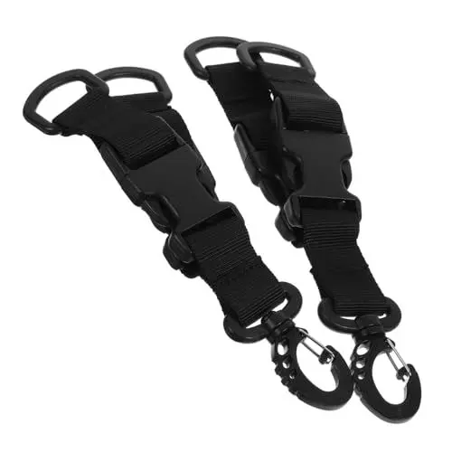Produktbild: HONMEET 2 Stück Universalhaken-rucksackschnalle Zum Schnellen Aufhängen Camping Klettern Outdoor – Hüftgurt
