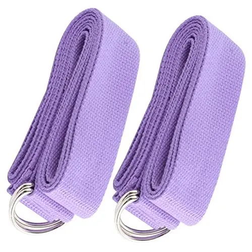 Produktbild: HONMEET Yoga-Gummibänder 2er-Set Widerstandsband Anti-Roll-Design Übungsschlaufe zum Dehnen Fitnessbänder für Arme Beine Rücken