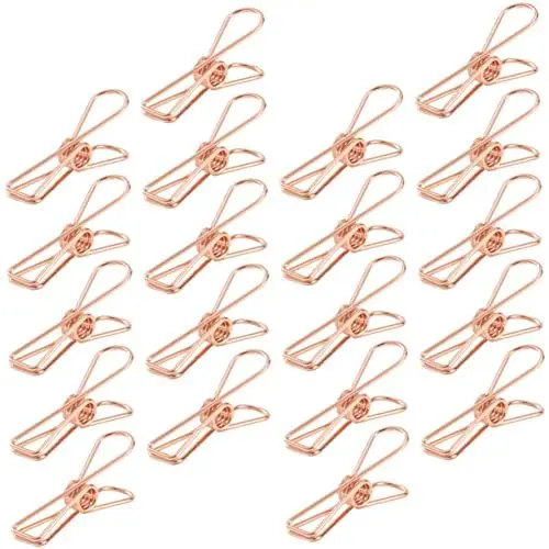 Produktbild: HONMEET 30Pcs Zelt Clip Markise Klemme Plane Clip Klemme für Camping String Licht Clips Heavy Duty Stahl Clips