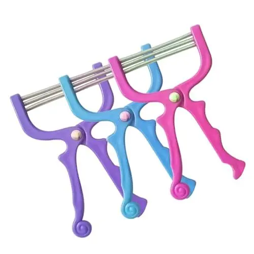 Produktbild: HONMEET Gesichtshaarentferner-set Mit Federdesign Schmerzlose Haarentfernungstools Tragbar Für Stirn Wangen Oberlippe Und Kinn