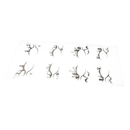 Produktbild: HONMEET Halloween Temporäre für Augen Klebe Lidschatten Aufkleber Spinnennetz Damen Make-Up Aufkleber Augen Make-Up Werkzeuge Party Zubehör