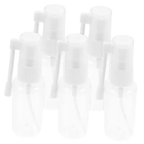 Produktbild: HONMEET 5er Set Nasenspray Flasche 30ml Transparente Sprühflaschen Für Nasenspray Tragbare Reiseflaschen Mit Drehbarem Sprühkopf Ideal Für Unterwegs Und Reisen