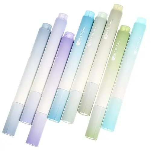 Produktbild: HONMEET 8St Farbverlauf Augenschutz Gel-Highlighter löschbare Textmarker Pastell-Textmarker Bibel-Textmarker scrapbook scheckheft doodles Textmarker zum Notieren Textmarker- Plastik