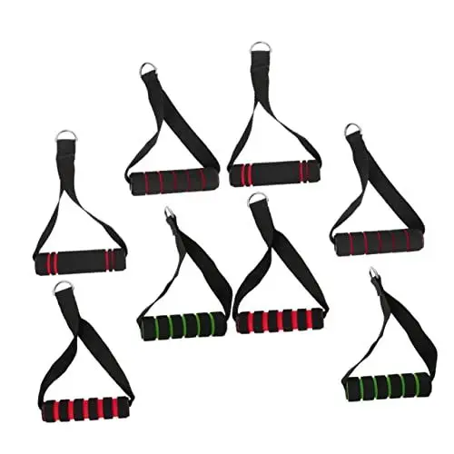 Produktbild: HONMEET 8-teiliger Fitness-seilgriff Seilgriff Trainingsgriff Aus Kunststoff Ergonomische rutschfeste Griffe Für Krafttraining Und Gym Zubehör