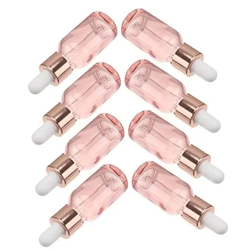 Produktbild: HONMEET 8 Stück Ätherische Ölflaschen Tragbare Tropfflaschen Ätherische Ölfläschchen Öltropfflaschen Exquisite Tropfflaschen Hautpflegebehälter Unterflaschen Körperöle Hohes