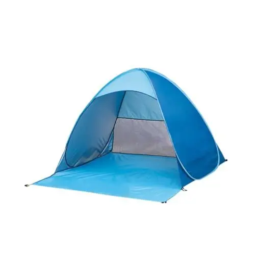 Produktbild: HONMEET Automatisches Faltzelt Tragbares Sofortzelt Blau Uv Schutz Strandzelt Für Camping Und Reisen
