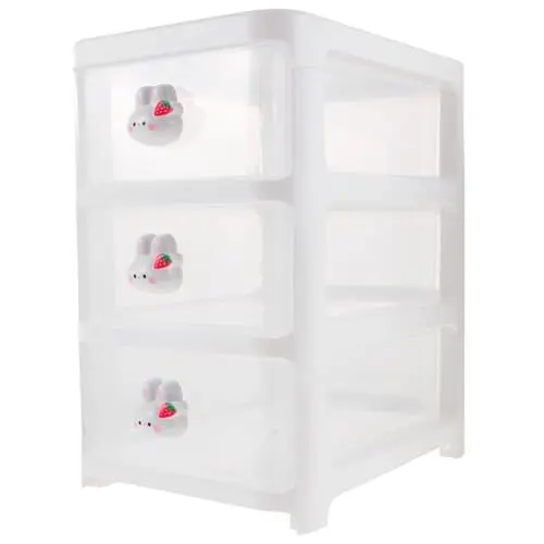 Produktbild: HONMEET Kosmetik-aufbewahrungs-organizer 3-stufige Desktop-aufbewahrungsbox Sonstiges-box Für Das Home Office Stilvolle Und Funktionale Organisation