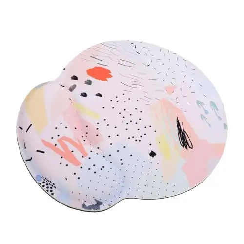Produktbild: HONMEET Mousepad Handgelenkauflage Ergonomisch Für Computermaus Atmungsaktiv Gummihandgelenkauflage Schreibtischzubehör Mauszubehör